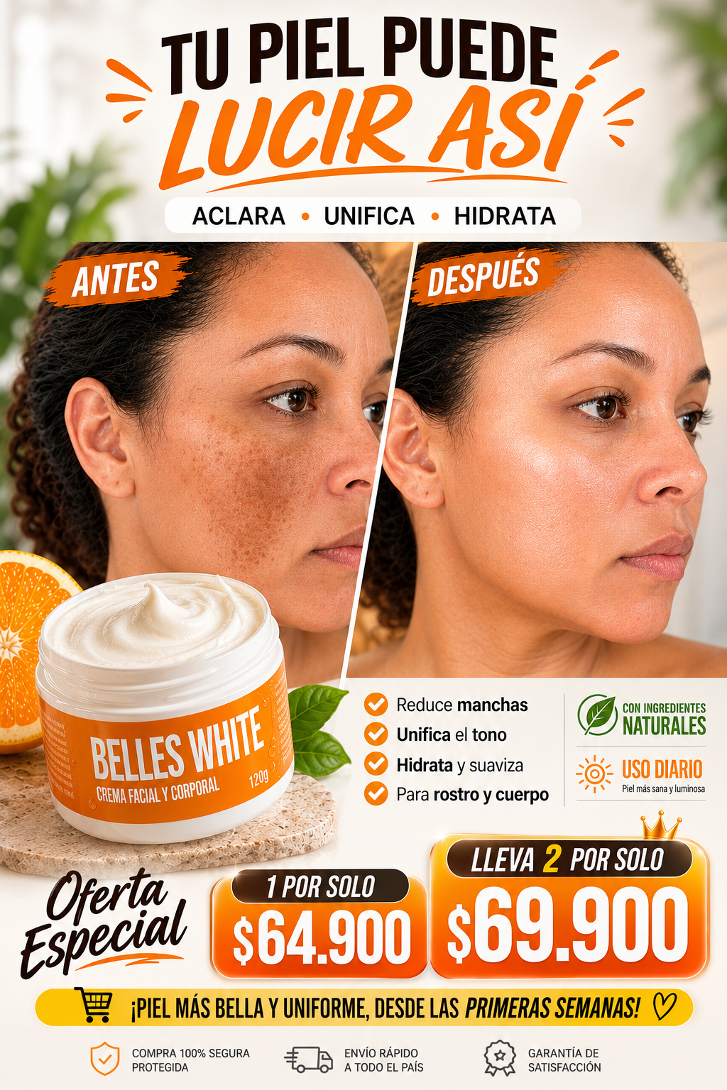 CREMA REPARADORA BELLE WHITE
