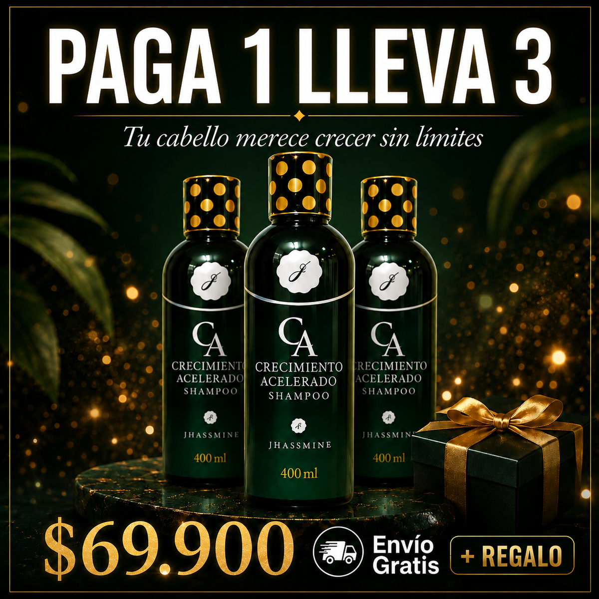 SHAMPO CRECIMIENTO ACELERADO X3