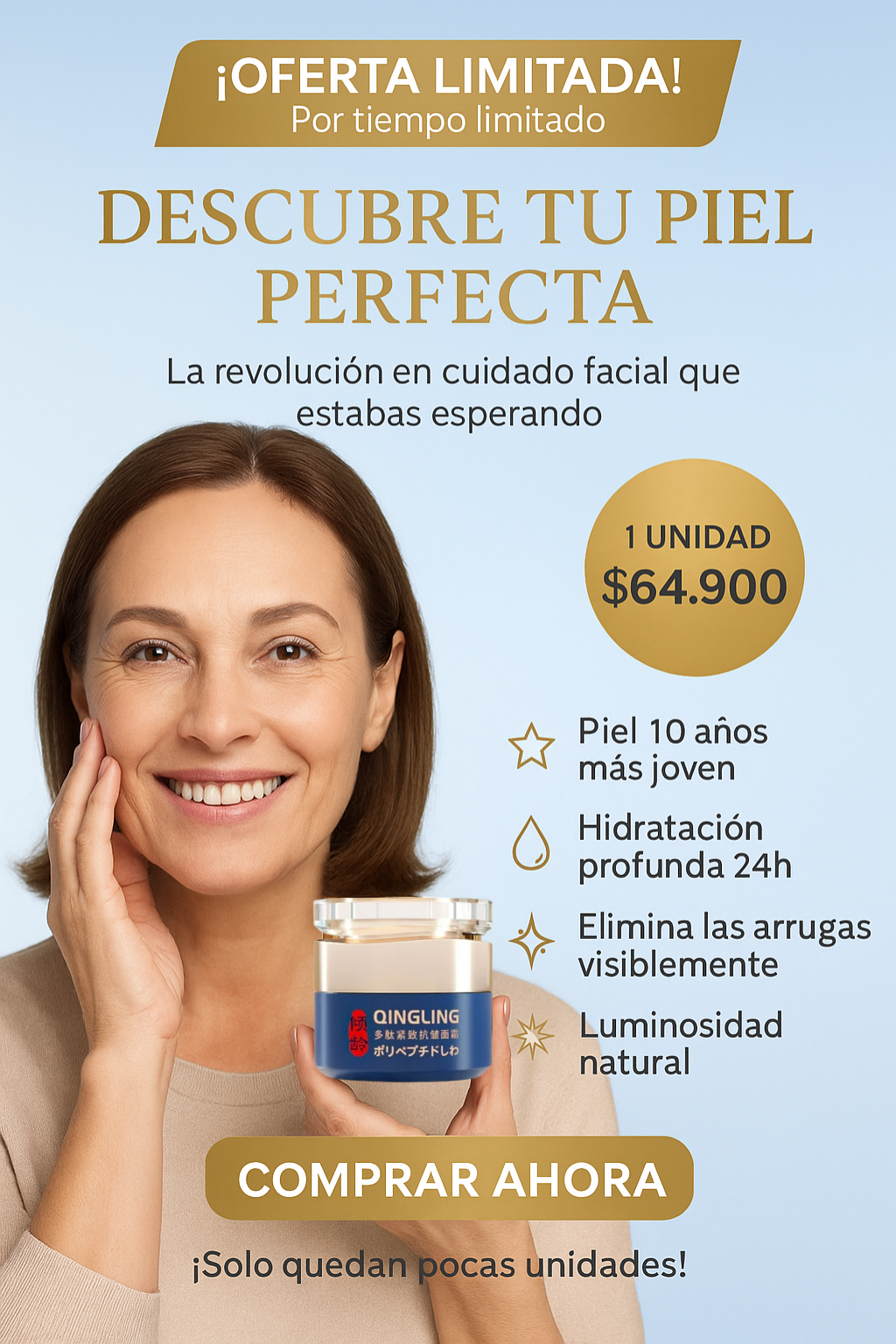 CREMA ANTIARRUGAS QINGLING +ENVIO GRATIS