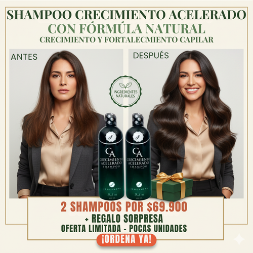 SHAMPOO CRECIMIENTO ACELERADO + ENVIO GRATIS